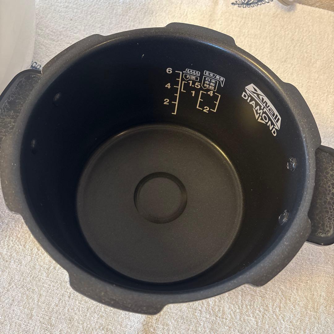 なでしこ健康生活 炊飯器 6号炊きNO610F取扱説明書付き