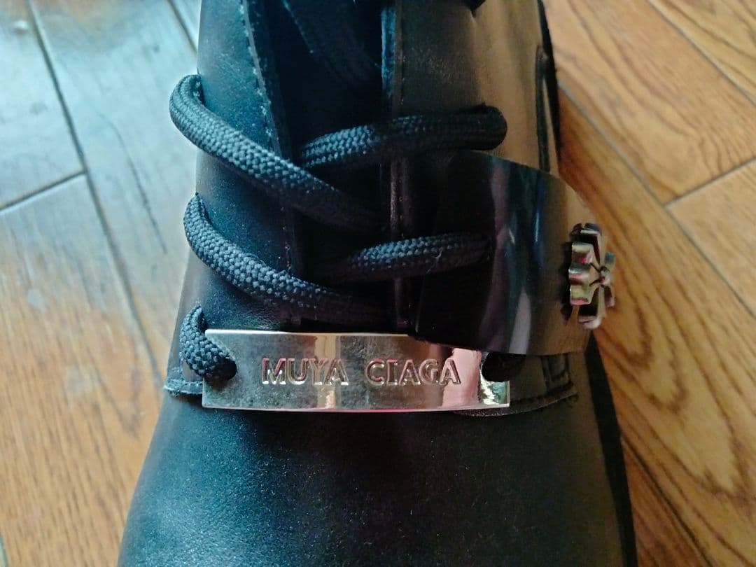 V系　モード系　メンズ　ブーツ　 MUYA CIAGA ブラックドレスシューズ