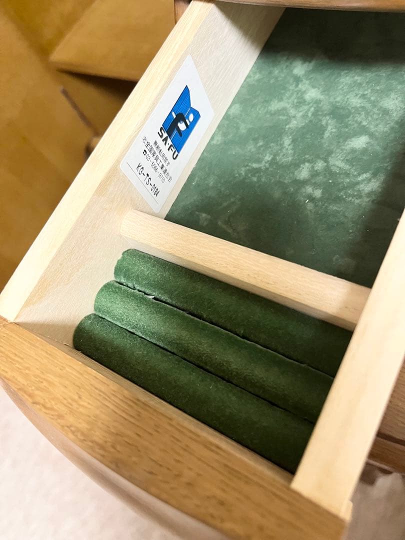 【１月８日出品終了】ドレッサー　鏡台 姿見　化粧台　ナラ材