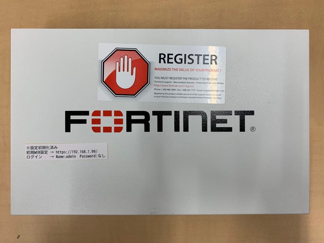 【ジャンク扱い】Fortigate 40C × 2台