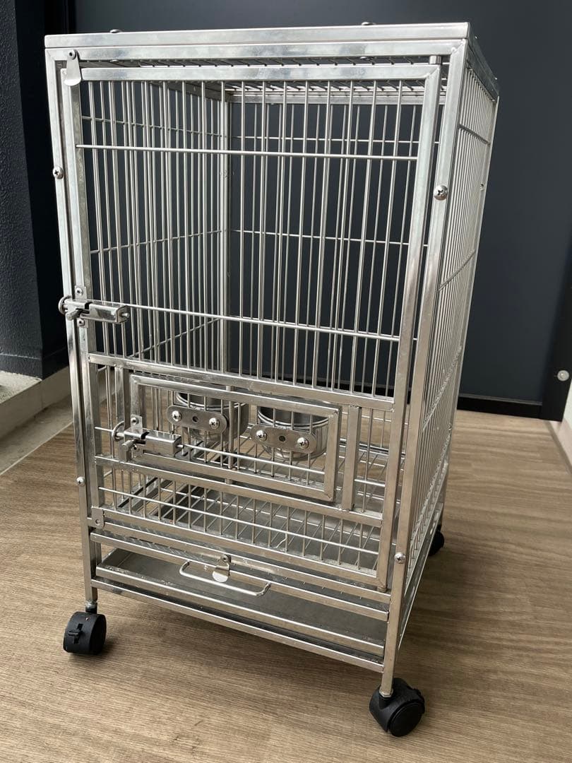 こんぱまるオリジナル　ステンレスケージ小　Y211 鳥籠　鳥かご　インコ　オウム