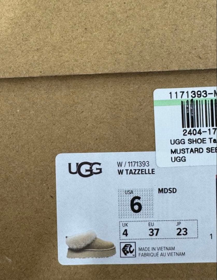 新品✨UGG Tazzelle タゼル　Mustard Seed 23センチ