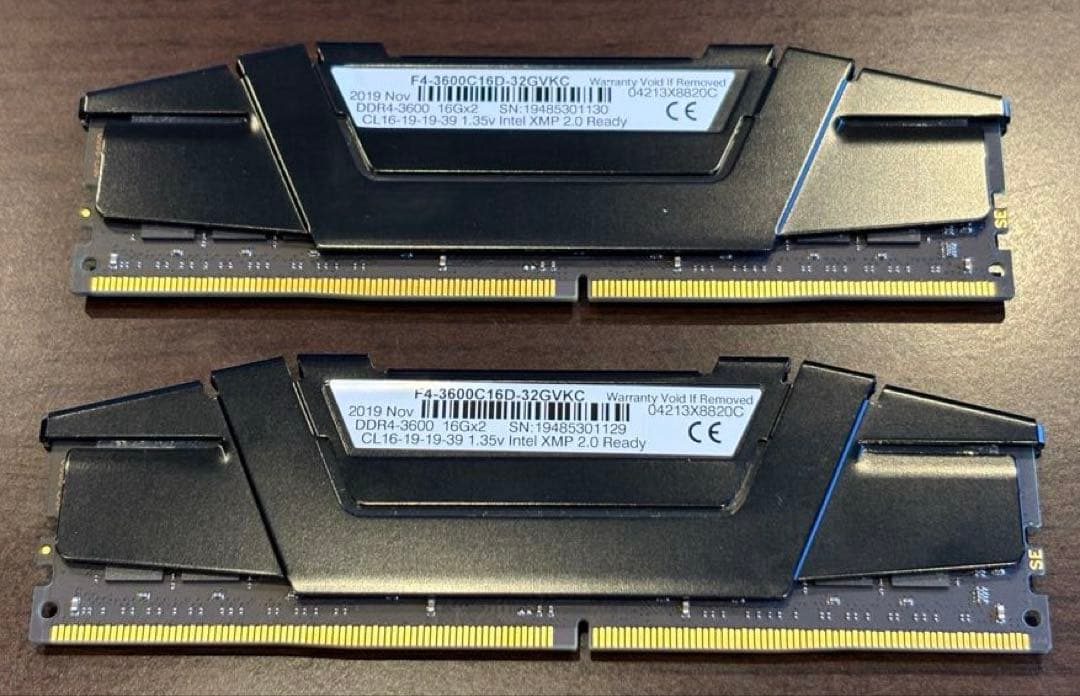 G.SKILL RipjawsV DDR4-3600 32GB(16GBx2枚)