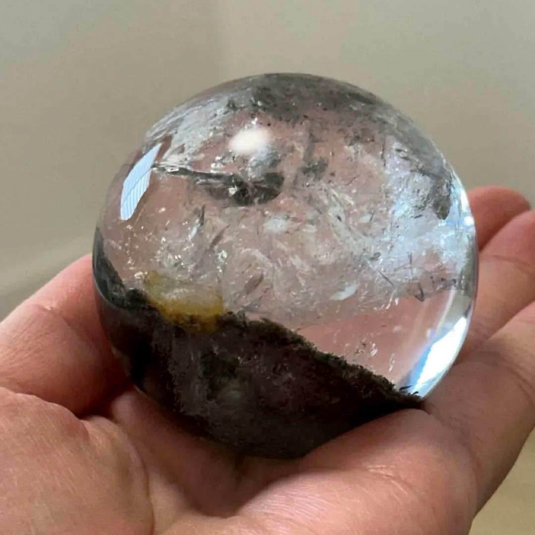 激安SALE【高品質】 約5.3cmガーデンクォーツスフィア 天然石 浄化