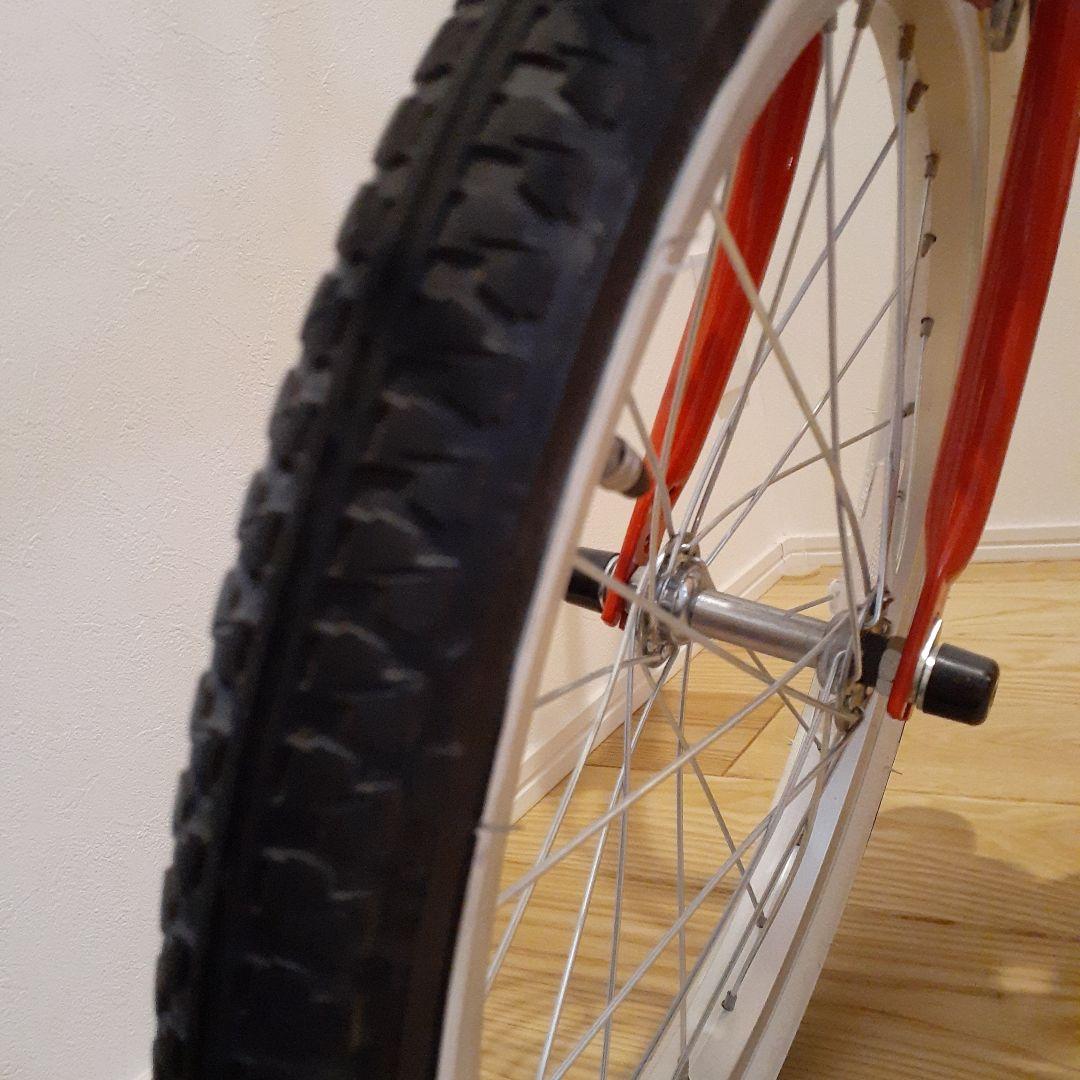 アサヒ子供用自転車 　赤　補助輪.補助バー.バスケット付き　18インチ