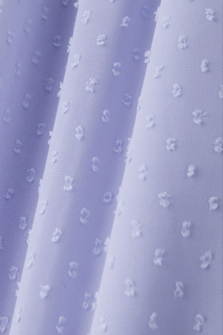 ピンキーアンドダイアン◆カットジャカードリボンブラウス ブルー 38