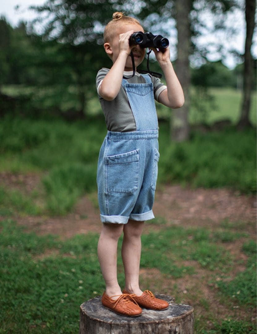 ロンパース・カバーオール soorploom Charlie shortall denim 2y