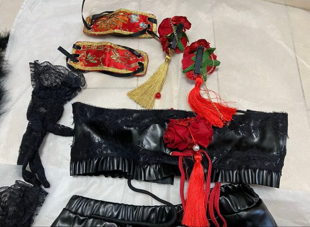 牡*丹様 レディローズディープスリットチャイナ　シスルコラボ マリームーン 10