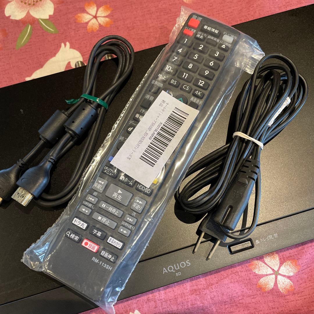 シャープ　BD-NW520 12倍　500GB 2番組W録　新品リモ等付フル装備