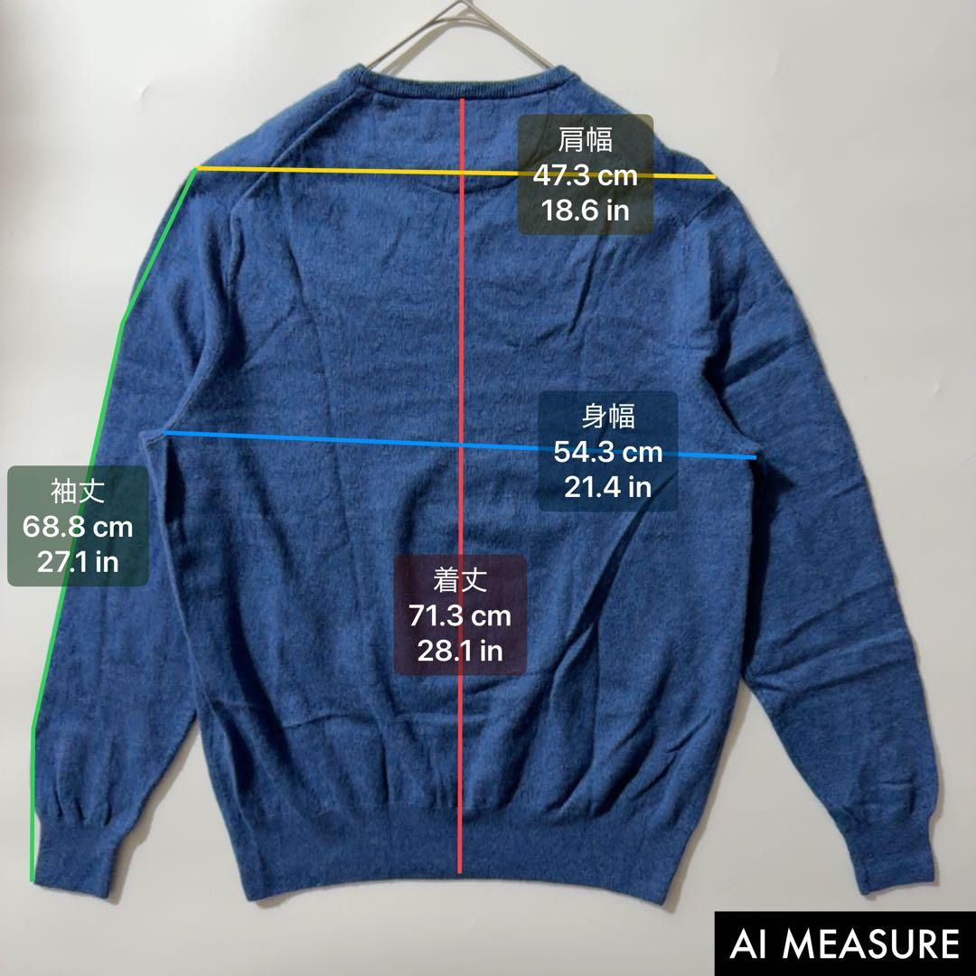 22年製✨ポロラルフローレン 同色ポニー ウールクルーネックニット ブルー XL