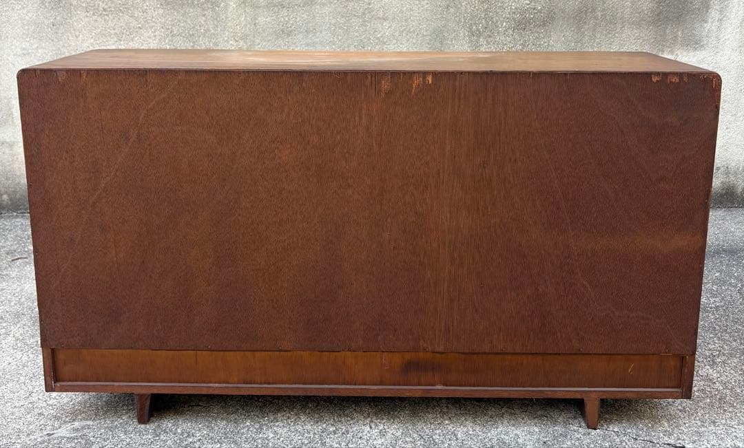 昭和レトロ　飾り棚　ガラス扉 茶棚　茶箪笥　古民家 家具　和風 引き出しあり