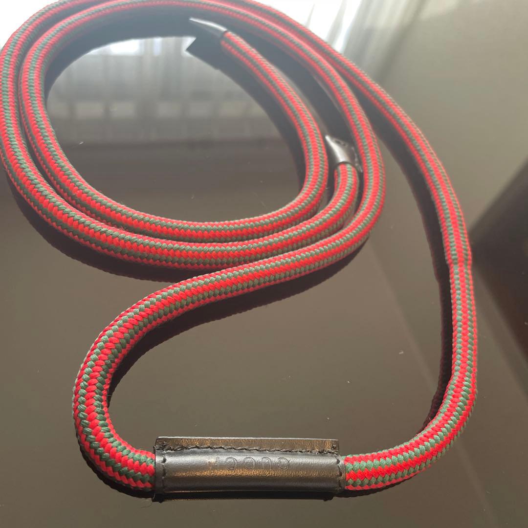 【激レア】GUCCI グッチ シェリーライン キャンバス×レザー ロープベルト