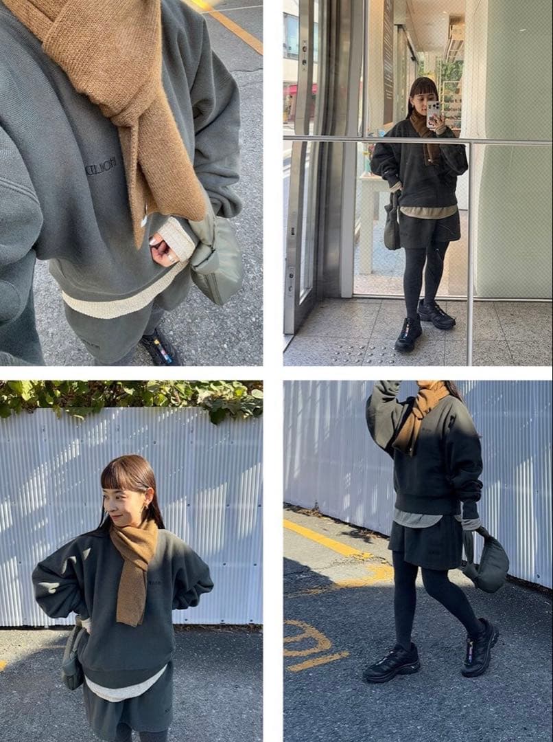 CHAMPION×HOLIDAY REVERSE WEAVE CREW