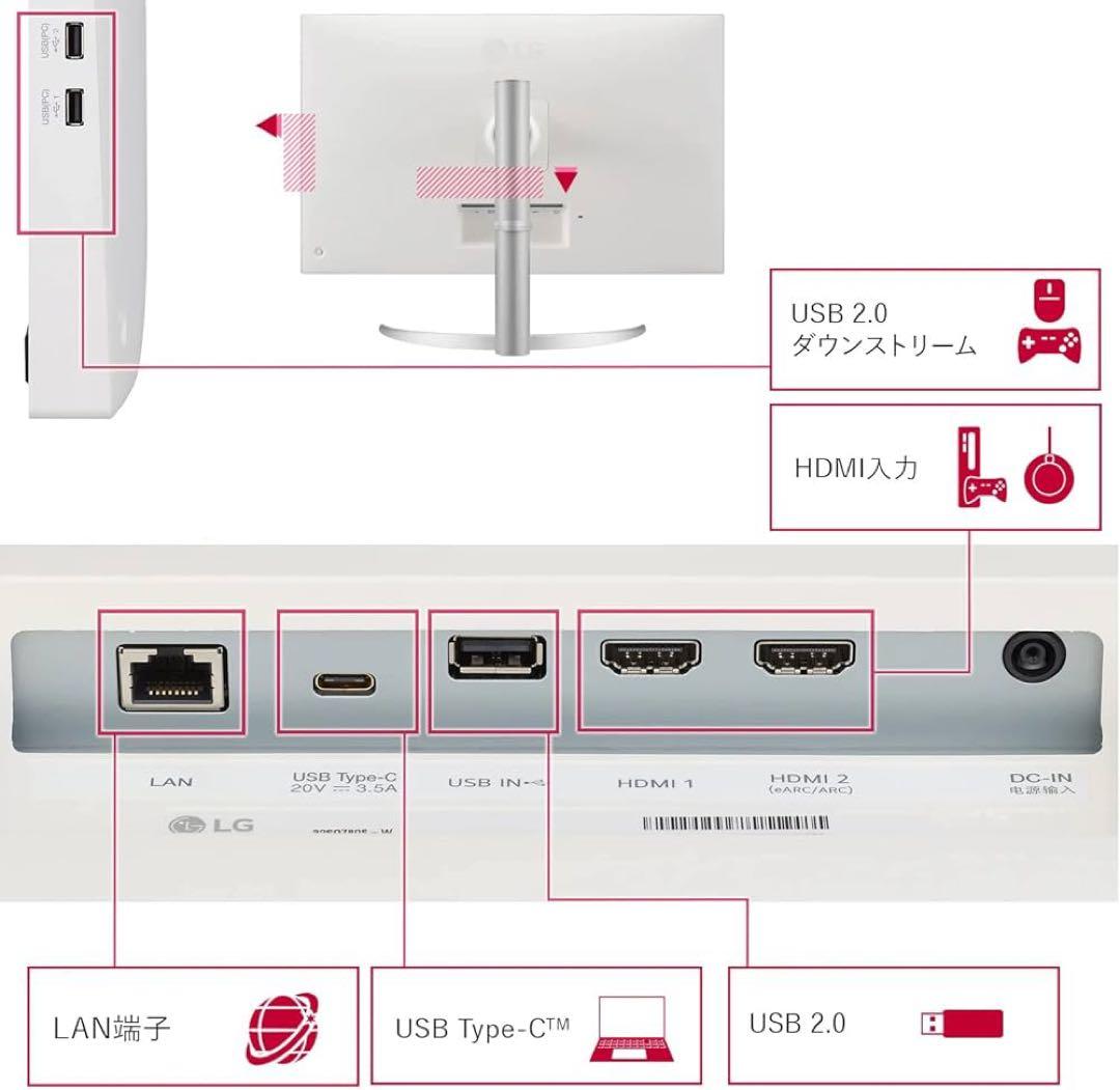 LG MyView スマートモニター 32SQ730S-W 4K 32インチ