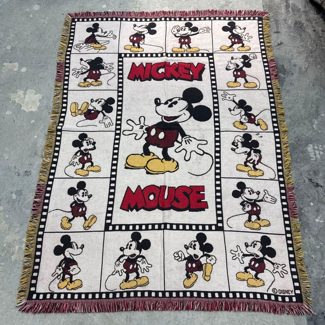 ディズニー　ミッキーマウス　マルチカバー　ソファカバー　ラグ　174x128