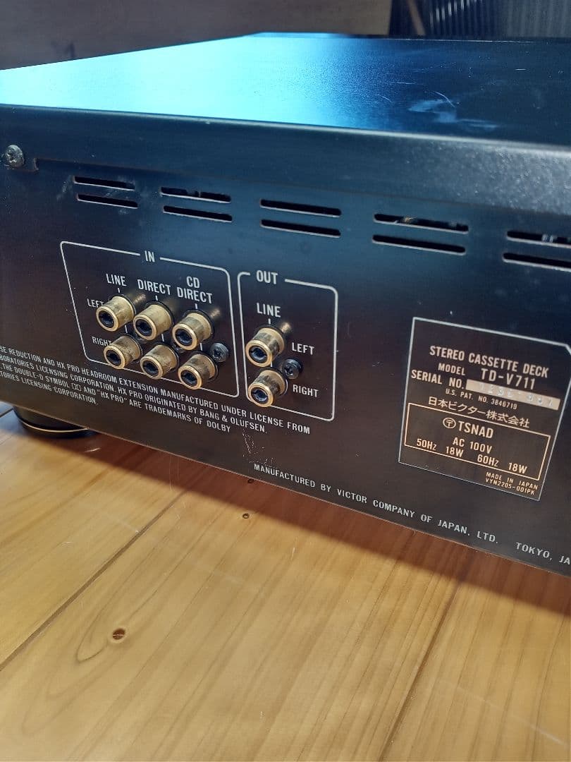 スプラビクターVictor名機TD-V711 3ヘッドカセットデッキ