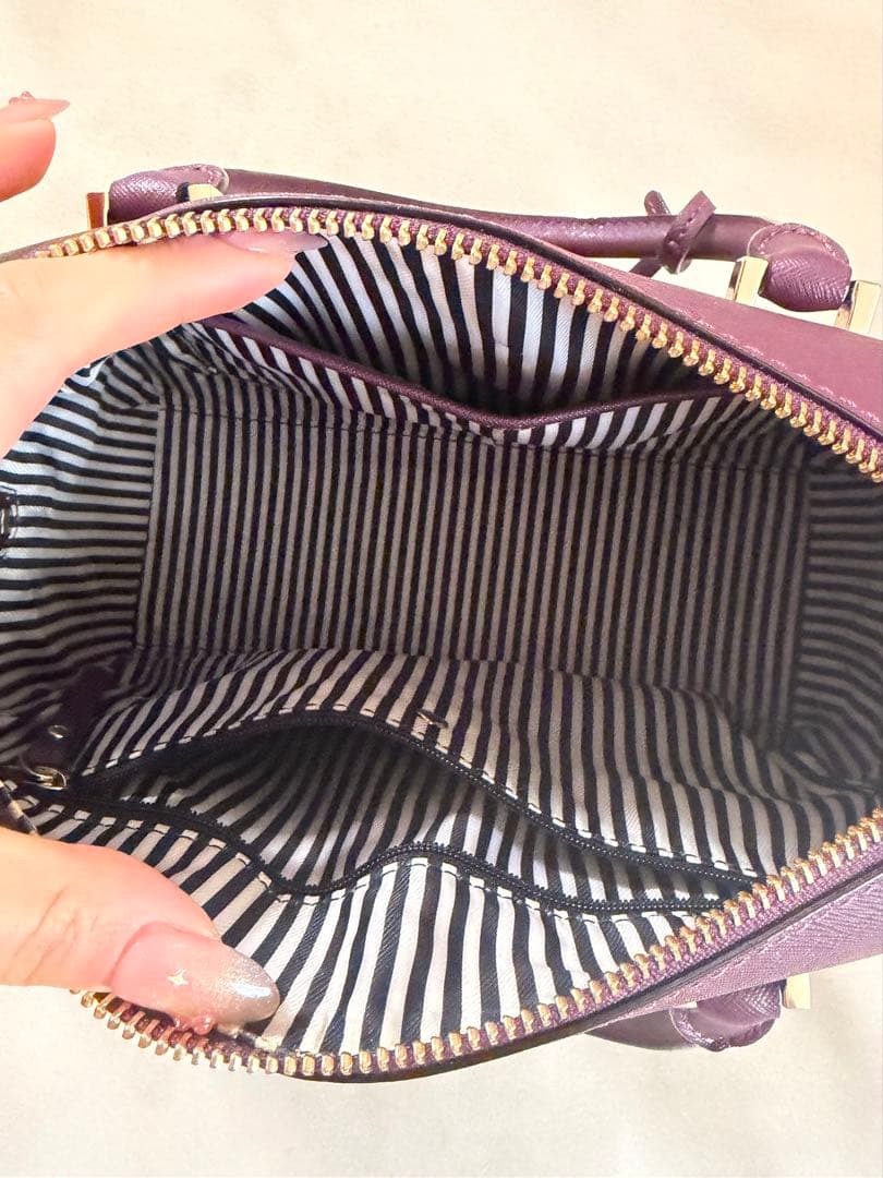 【kate spade】 パープル ショルダーバッグ