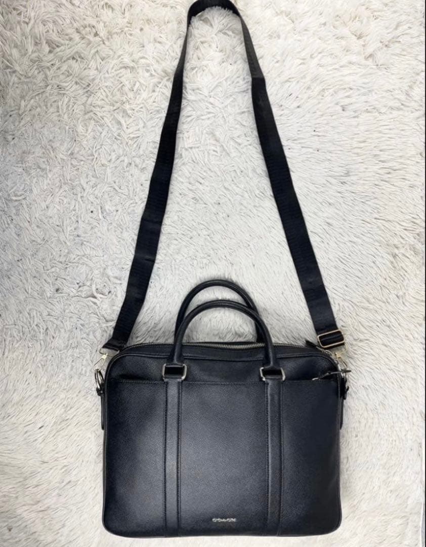 コーチ レザー A4 ビジネス 2WAY メトロポリタン ブラック