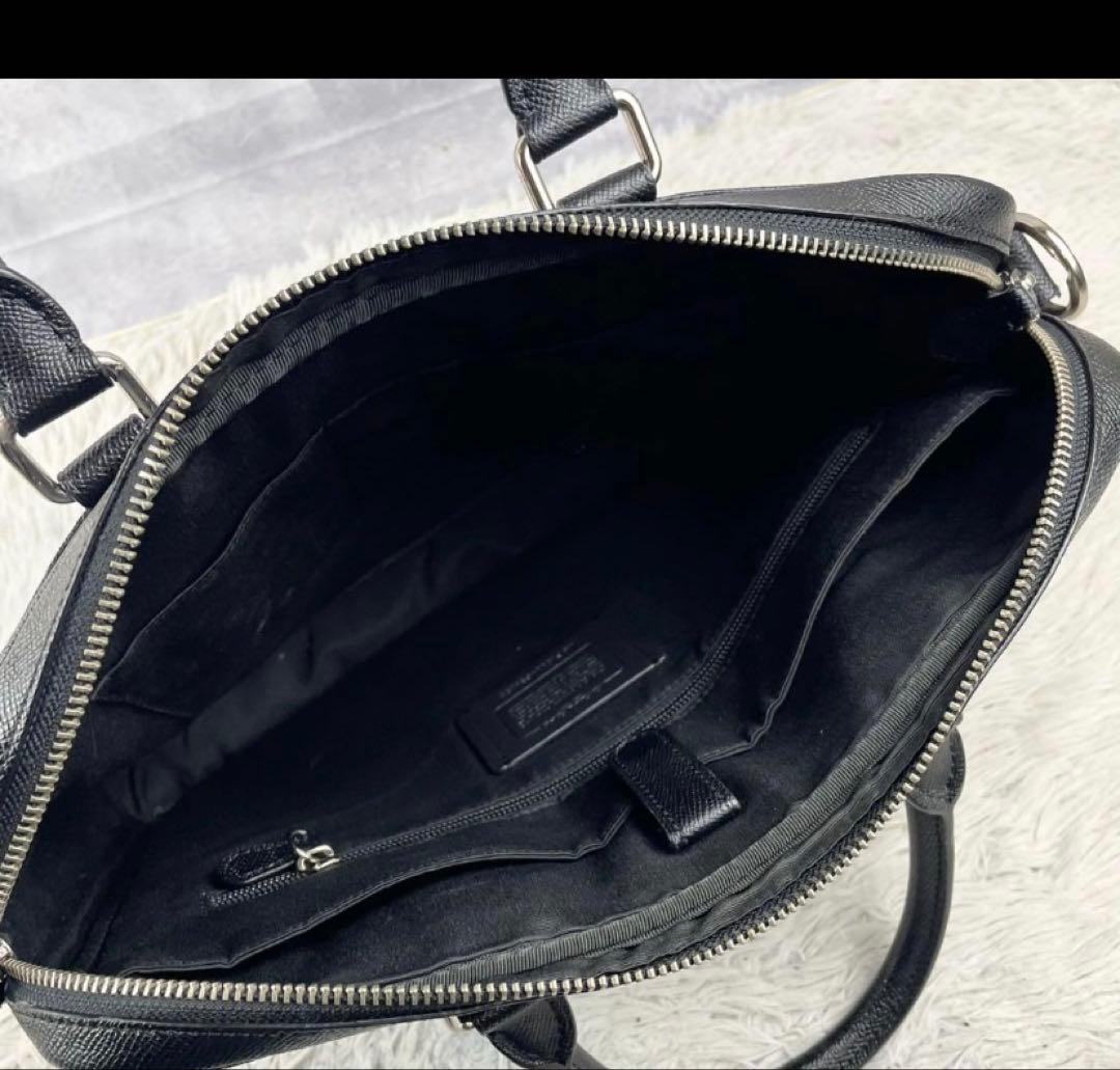 コーチ レザー A4 ビジネス 2WAY メトロポリタン ブラック