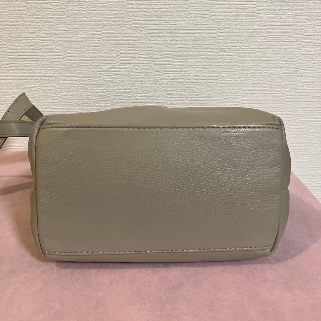 ☆最終お値下げ☆ラシット ソフトレザーショルダーバッグ　2way グレージュ