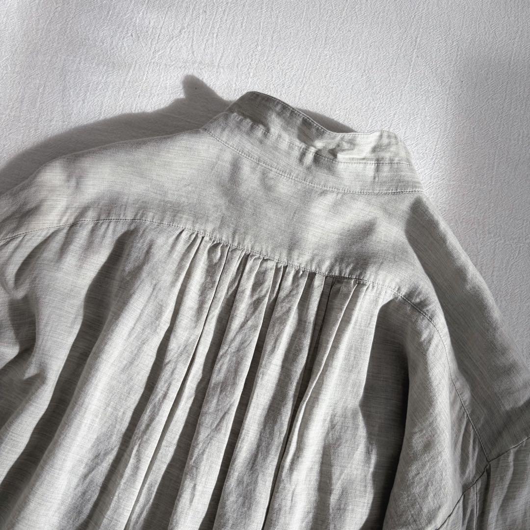 パドカレ pas de calais ▲∵゜コットンウールシャツ　ちび襟　日本製