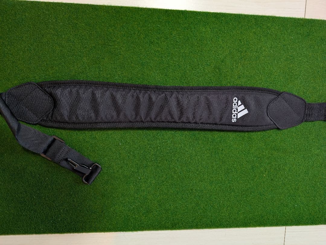 【美品】軽量 adidas キャディバッグ 黒/黄色　9型