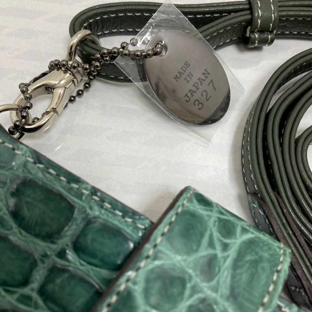 極美品　JRA クロコダイル　スマホショルダー　 サコッシュ　エキゾチック