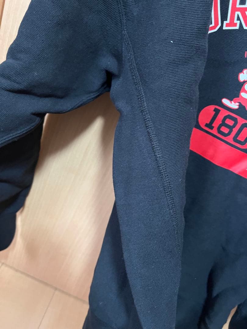 Champion スウェット L ブラックリバースウィーブ