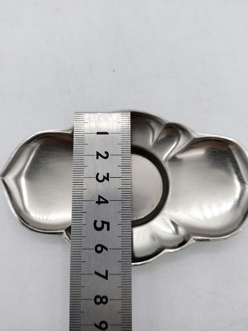 c809 煎茶 茶托 剣木瓜型 五客　乾茂號造印あり　茶道具 古物