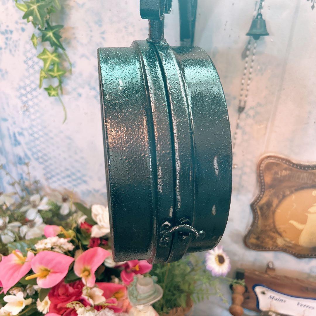 おしゃれな壁掛け時計 アンティーク 風見鶏top 両面時計 シャビーブラック