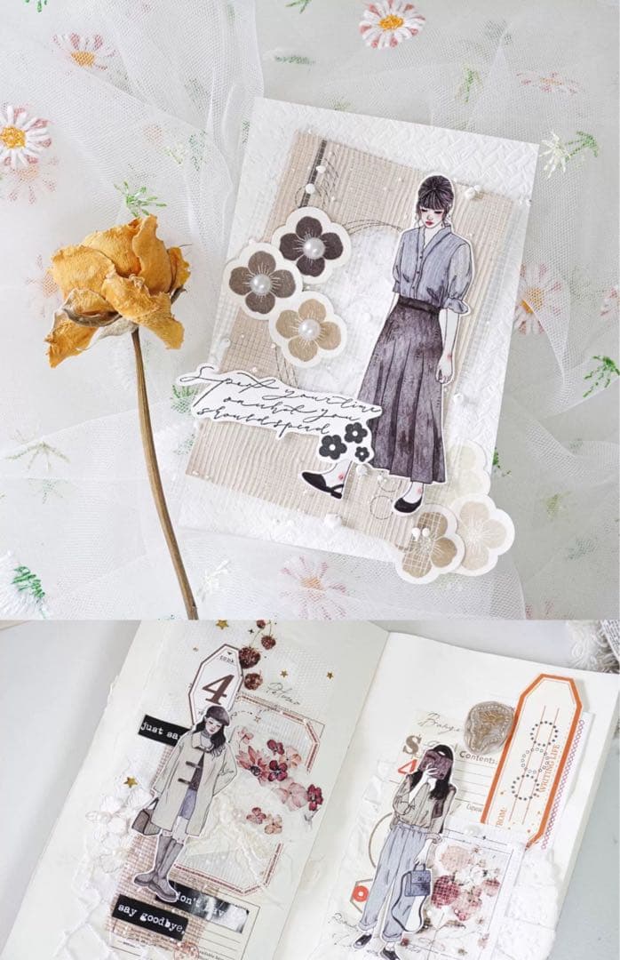 ⭐️SALE⭐️媛子文创《复古女孩》海外マスキングテープ　マステ 【1872】