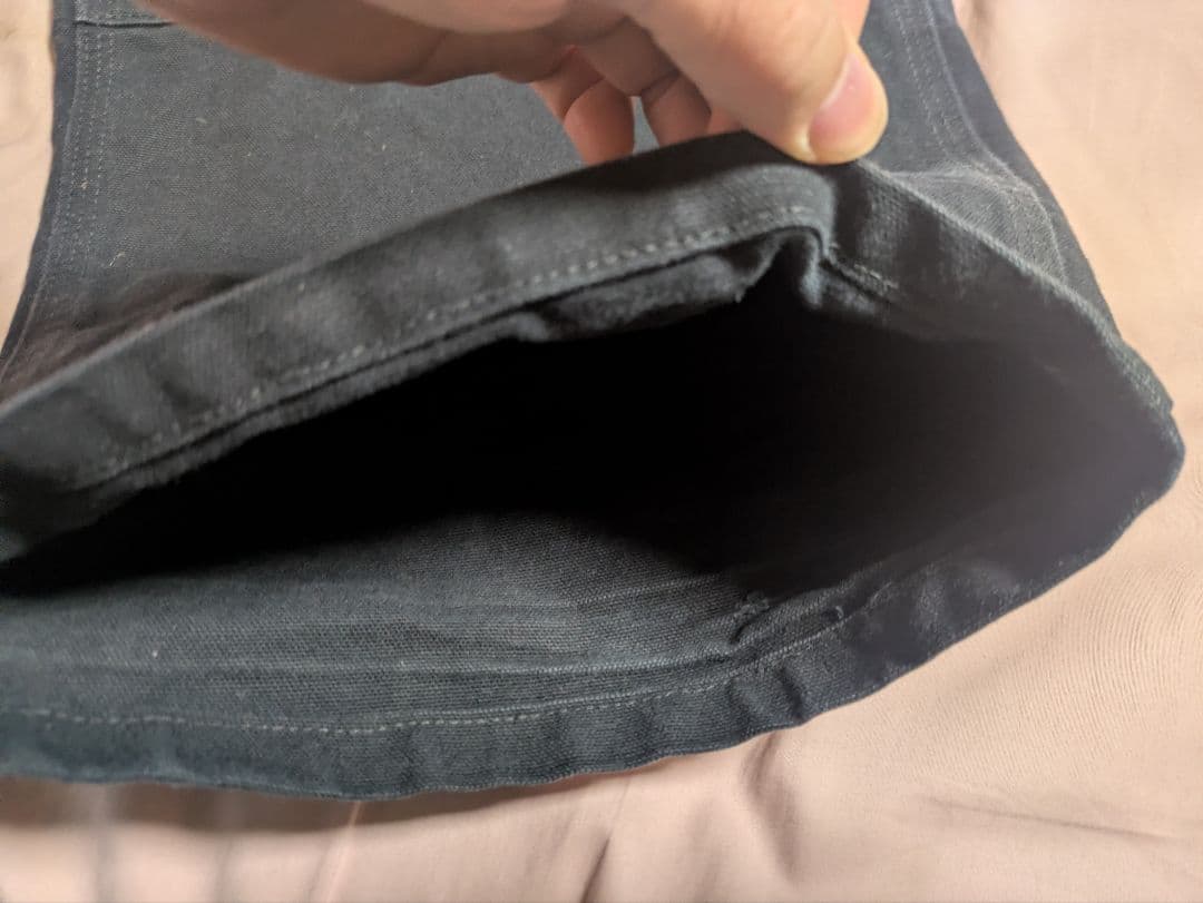 Carhartt 黒デニムオーバーオール 42×30