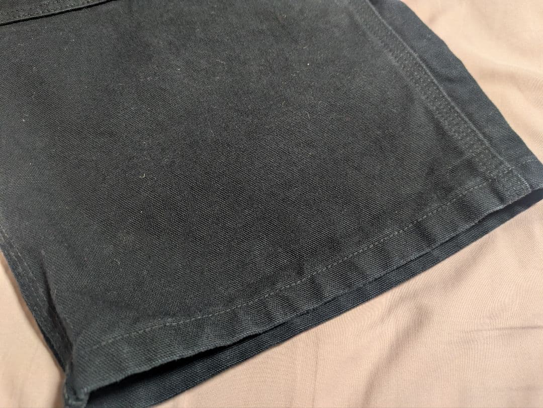 Carhartt 黒デニムオーバーオール 42×30