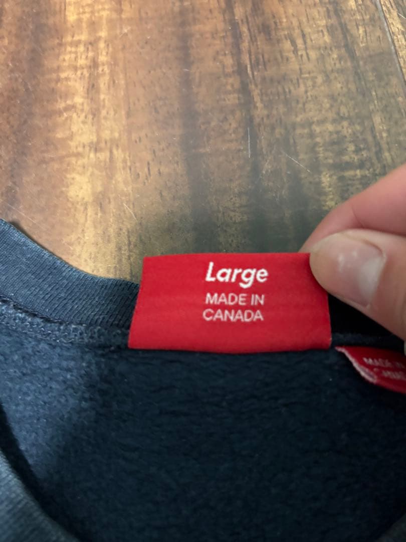 Supreme Underline Crewneck ネイビー 20ss