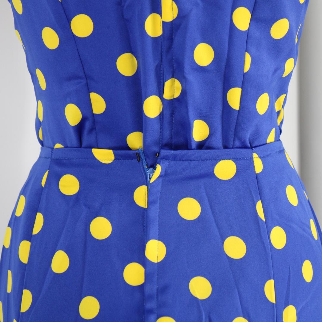 【フラメンコ衣装】ブルー×豪華ボランテ 上下セット ツーピース セットアップ 青