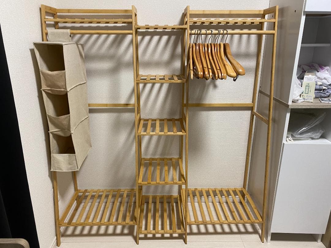 木製ハンガーラック ナチュラル