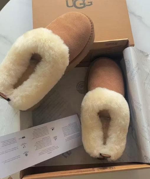 UGG ブラウン ムートンブーツ 厚底 25CM