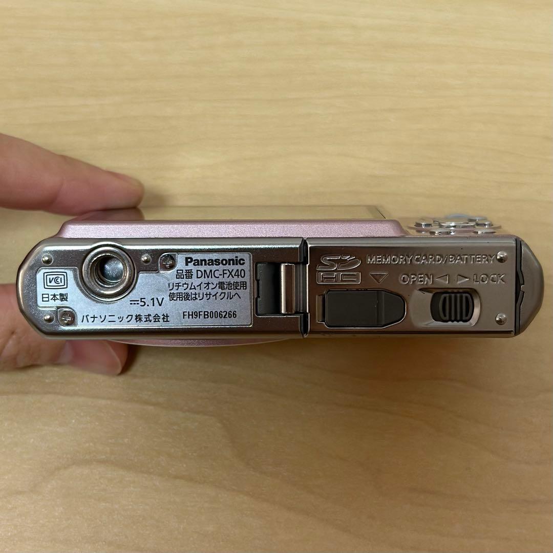 【動作品】Panasonic LUMIX DMC-FX40 ピンク 箱あり完品