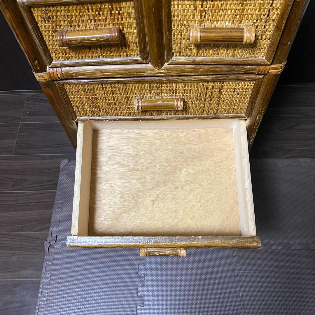 ラタン　籐　チェスト