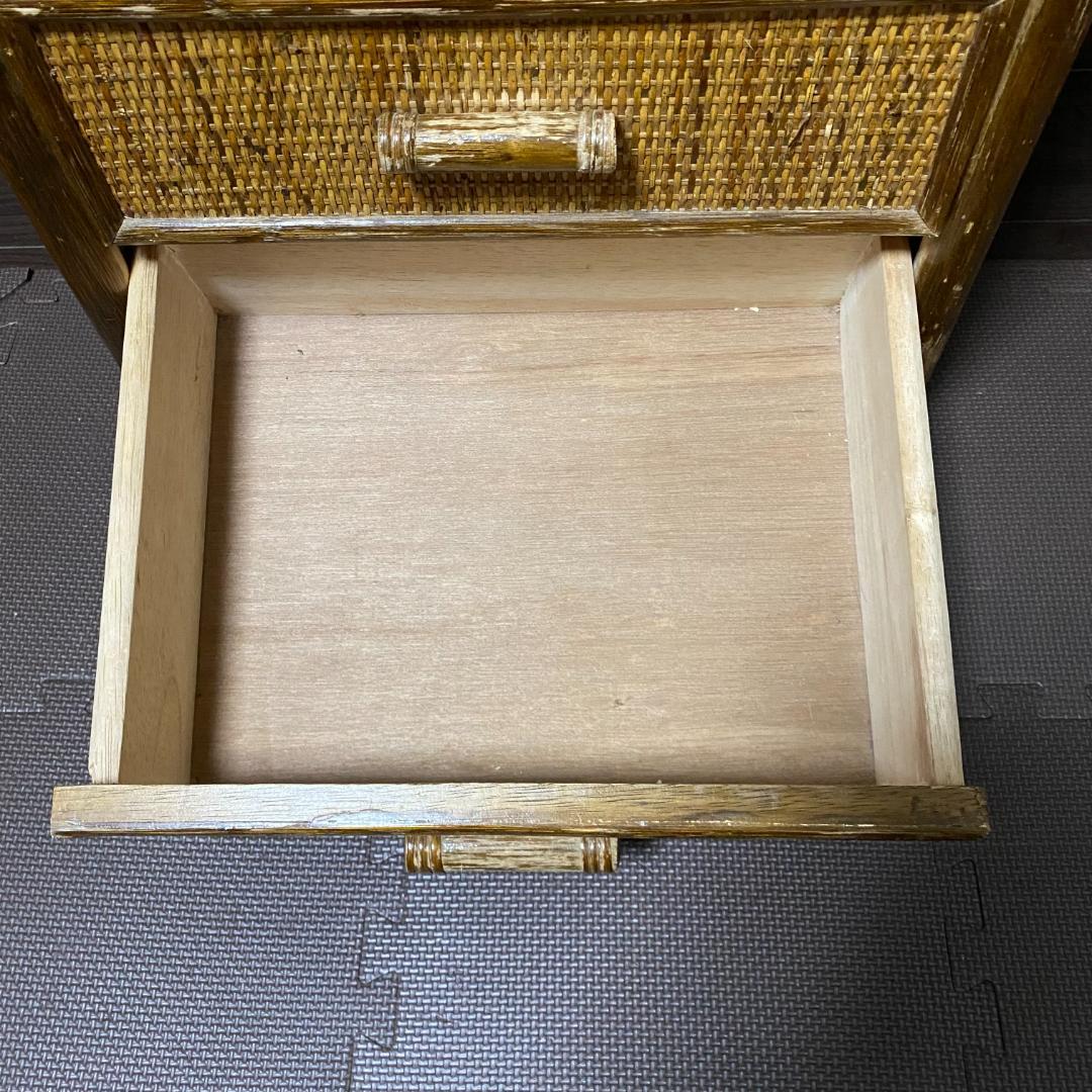 ラタン　籐　チェスト