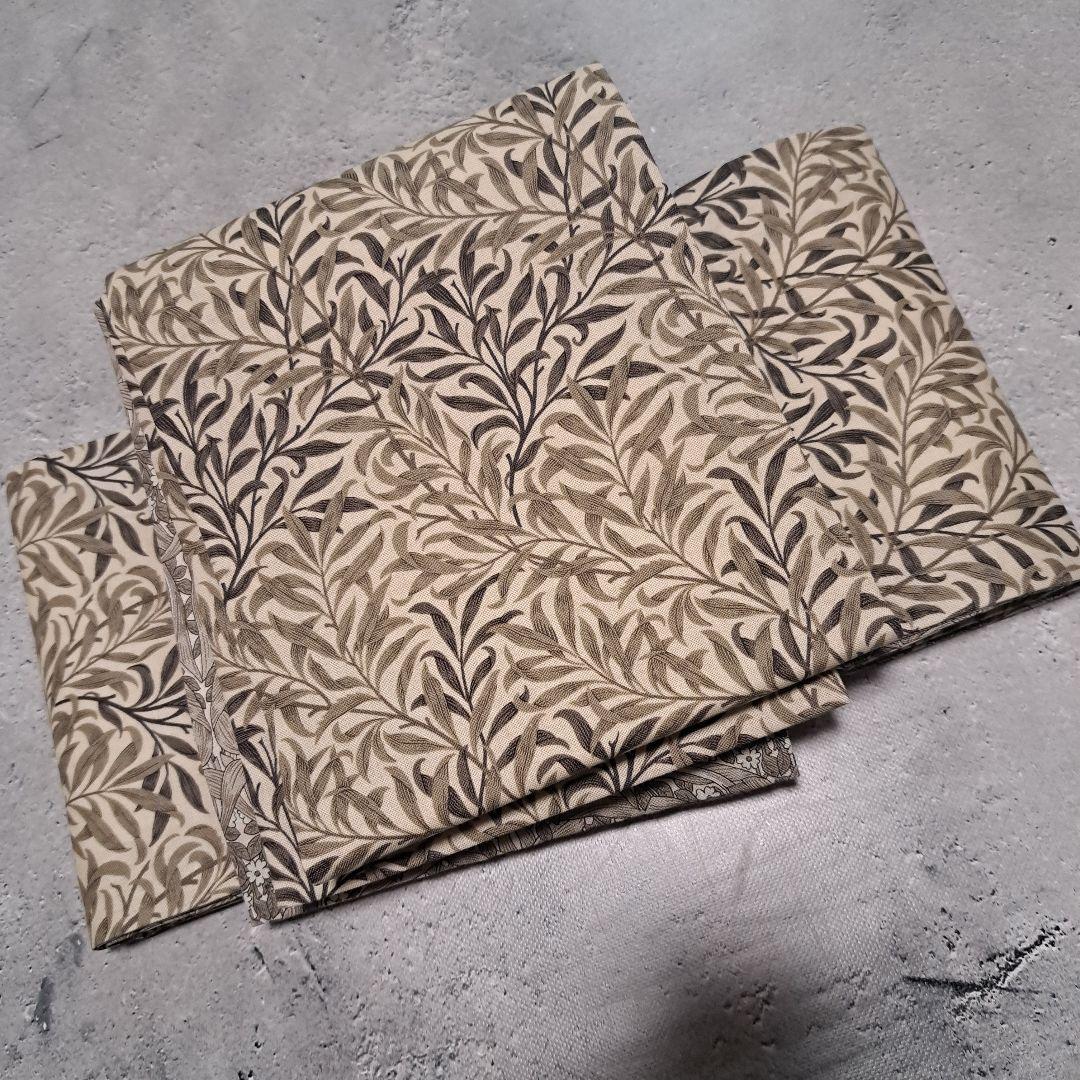 半幅帯　長尺　ウィリアムモリス　ピンパーネル×ウィローボゥ　リバーシブル