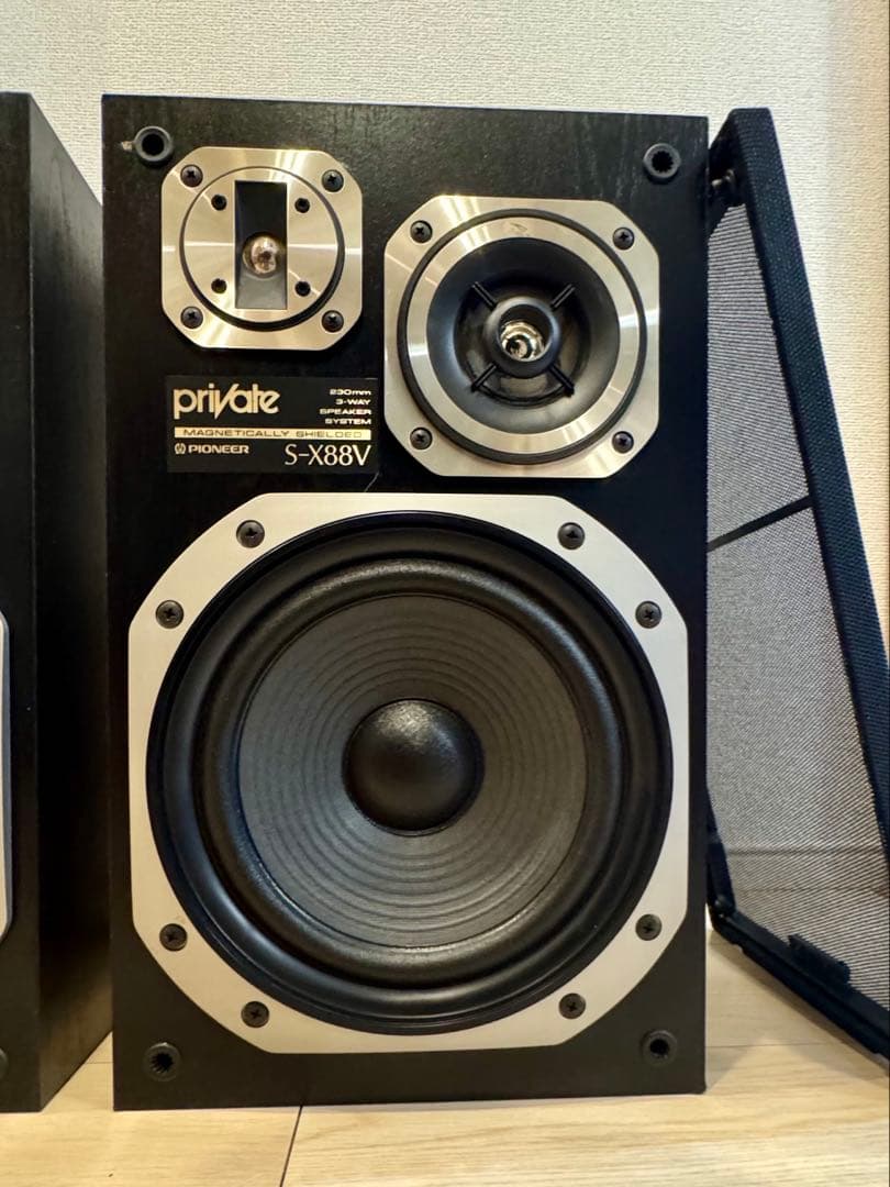 パイオニア　プライベート　s-x88v 3wayスピーカー　バブルコンポ