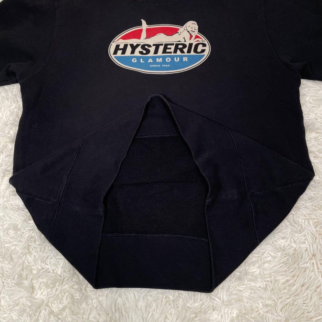 【美品】ヒステリックグラマー ヒスガール スウェット ブラック 黒 M 裏毛
