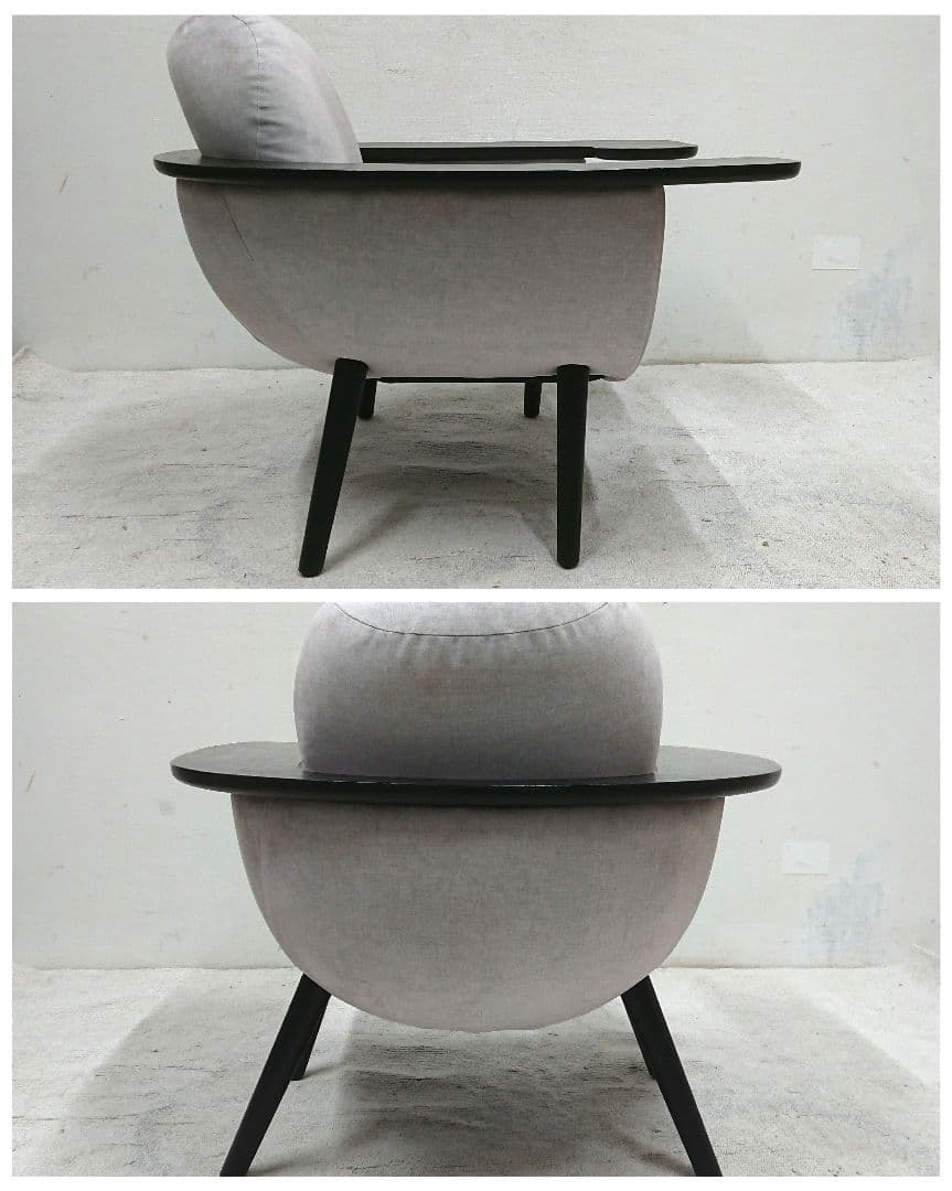 美品 resortir 定価31万円 アームデスク ラウンジチェア CURVE