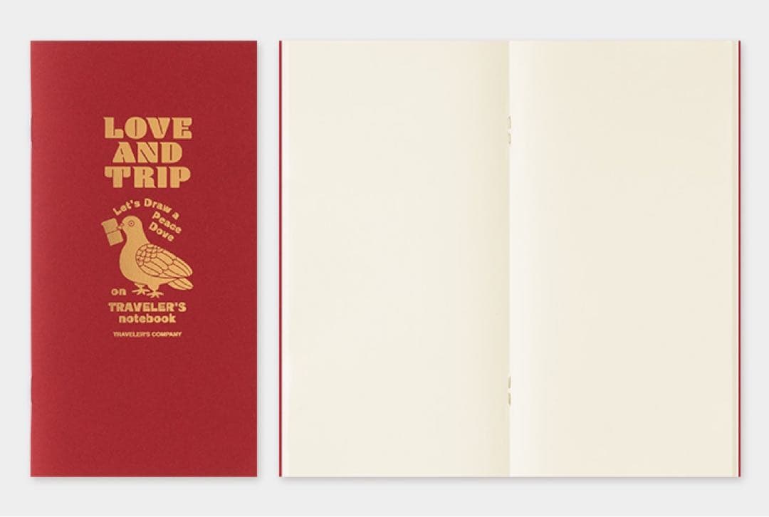 レギュラーサイズトラベラーズノート LOVE AND TRIP リフィル付き