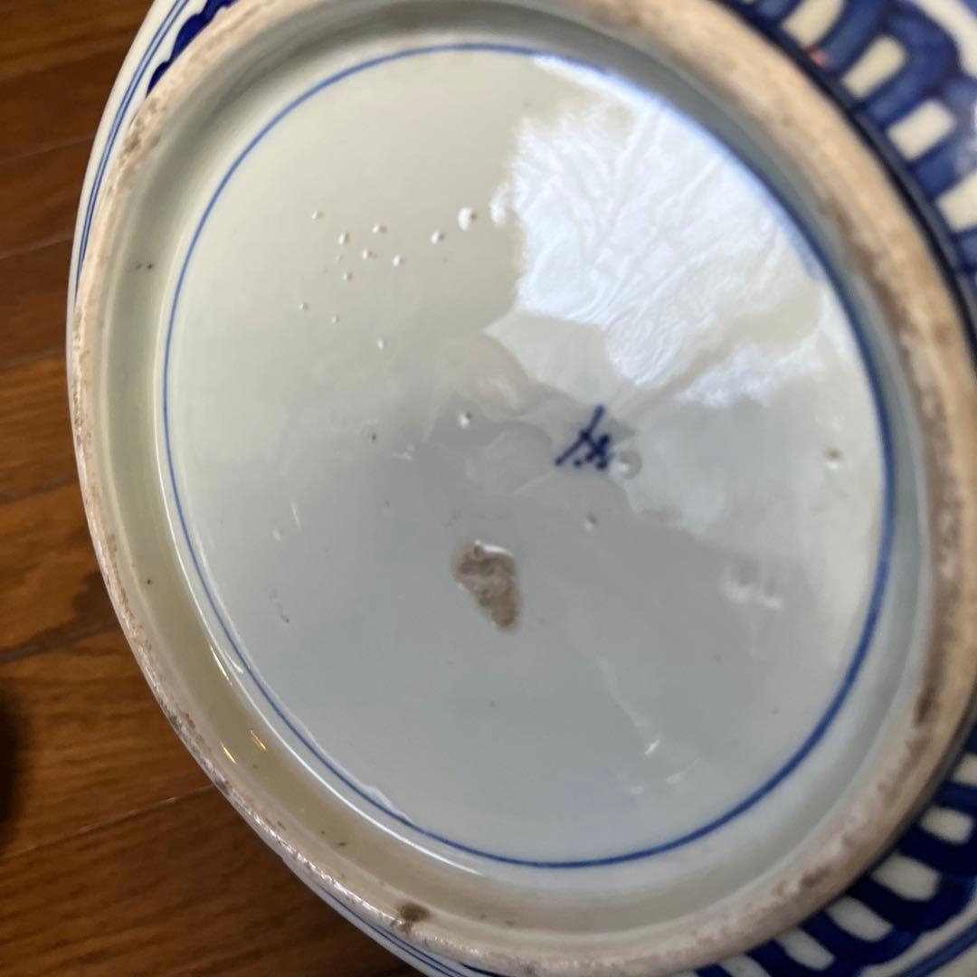 期間限定最終処分特価　逸品古伊万里色絵超力作大鉢と中鉢変形フリル鉢素敵すぎる名品