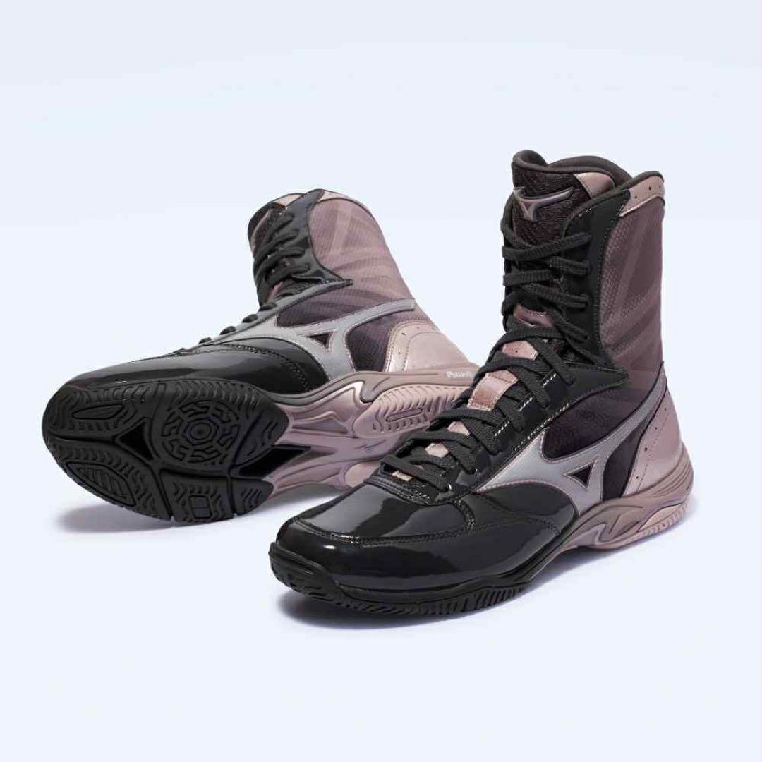 25cm MIZUNO ボクシングシューズ ウエーブモンスターblack