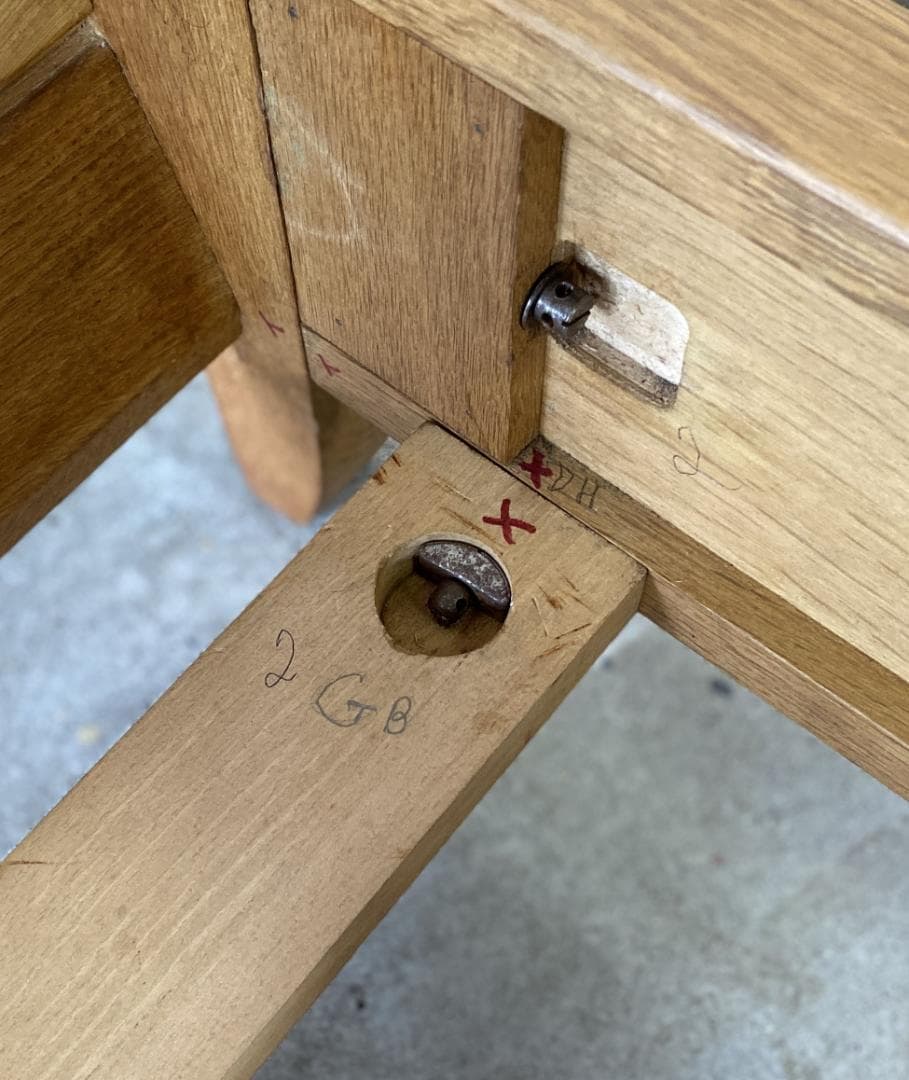 \"guillerme and chambron\" ベッド フランス ビンテージ