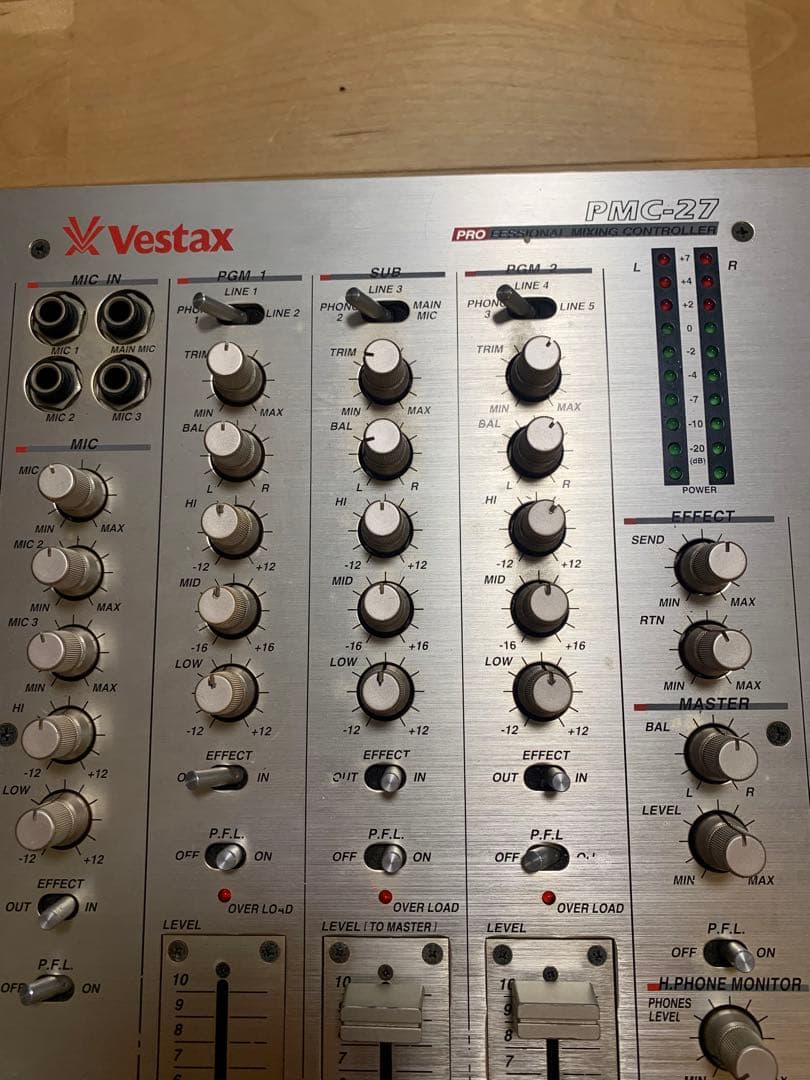 Vestax PMC-27 DJミキサー ジャンク