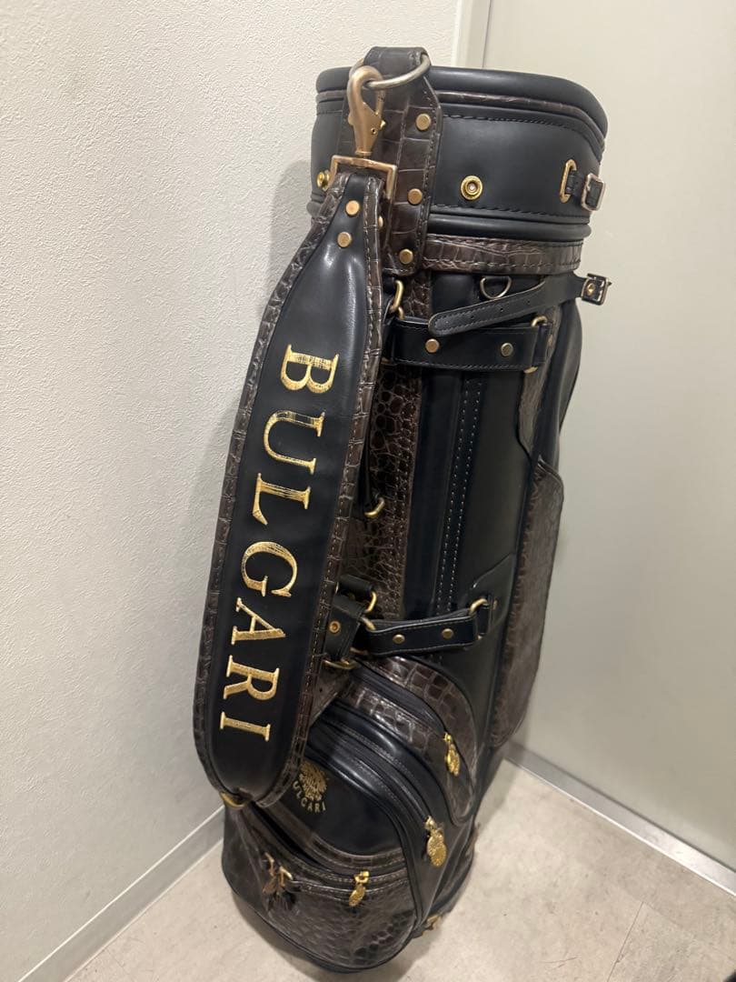 ブルガリ　ゴルフ　キャディ　バッグ　ヴィンテージ キャディバッグ　ゴルフバッグ